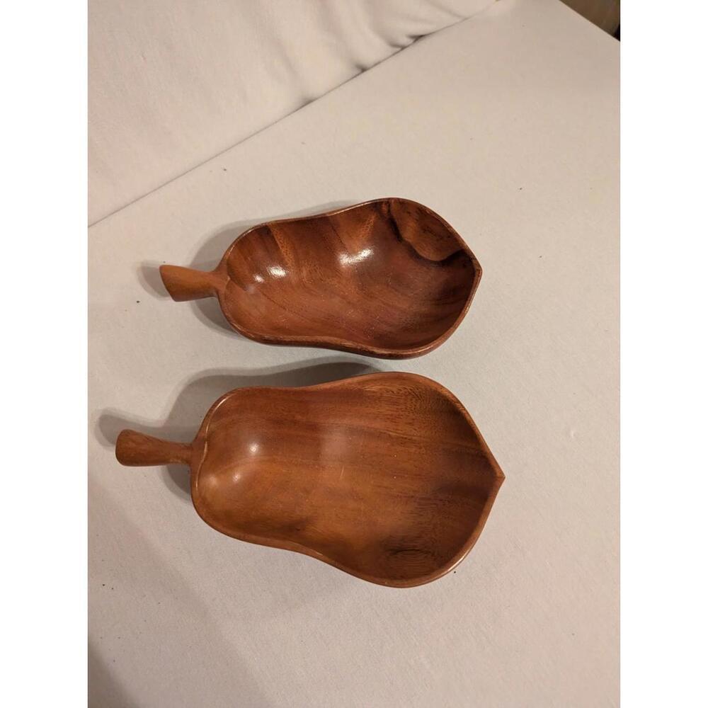 Monnkey Pod Wood Bowl Set Vintage